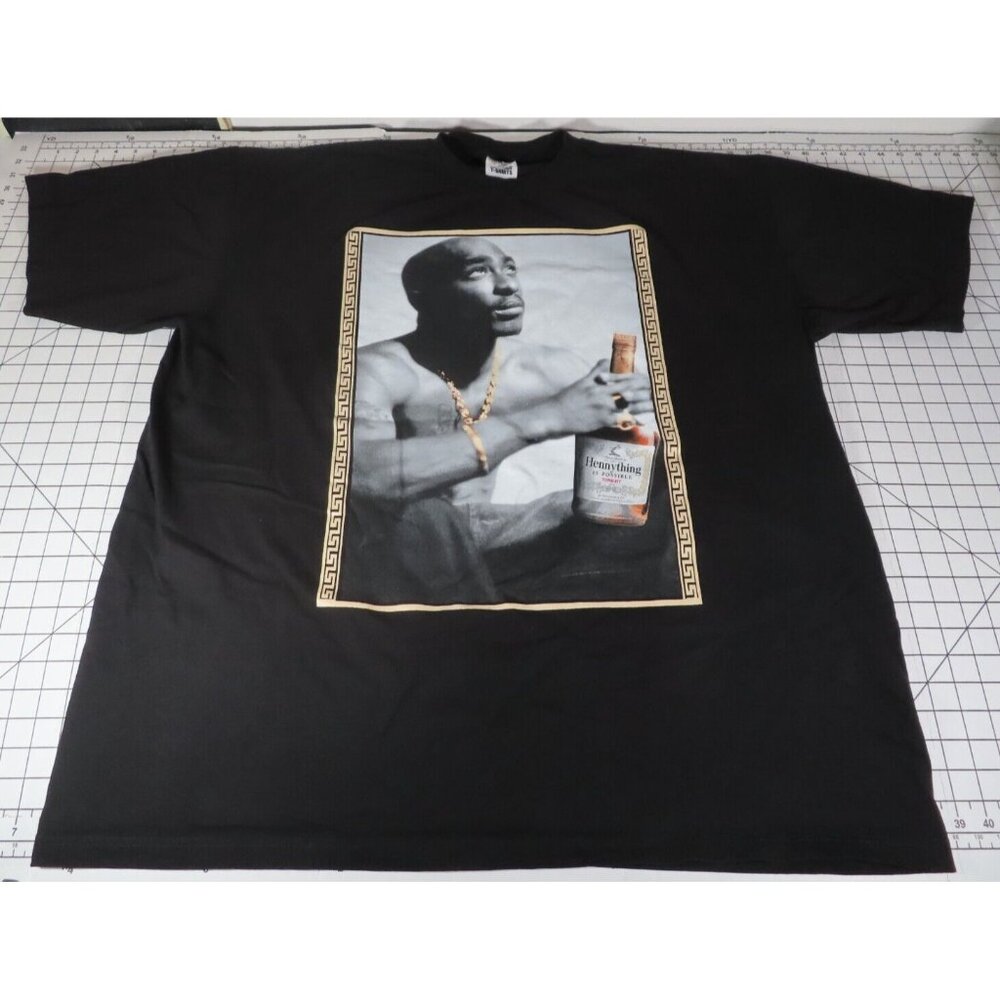 VTG Shaka Wear Tupac Rap Legend T-Shirt Size 4XL "Hennything is possible" RARE